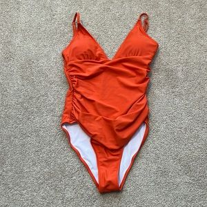 Cupshe One Piece Orange Bathing Suit - NWT